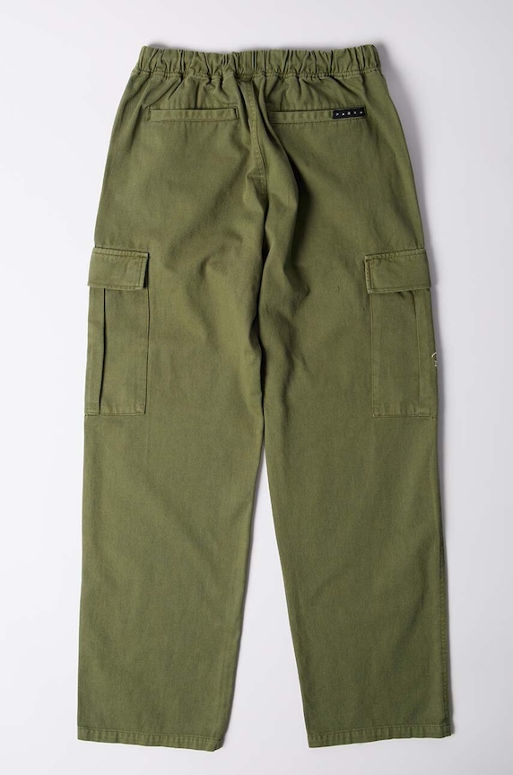 by Parra cotton trousers Alien Pants 52152 green AW24