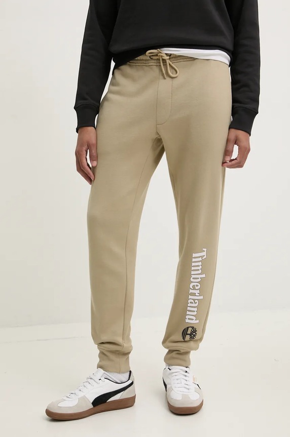 Timberland pantaloni della tuta maglia beige TB0A5YFBDH41