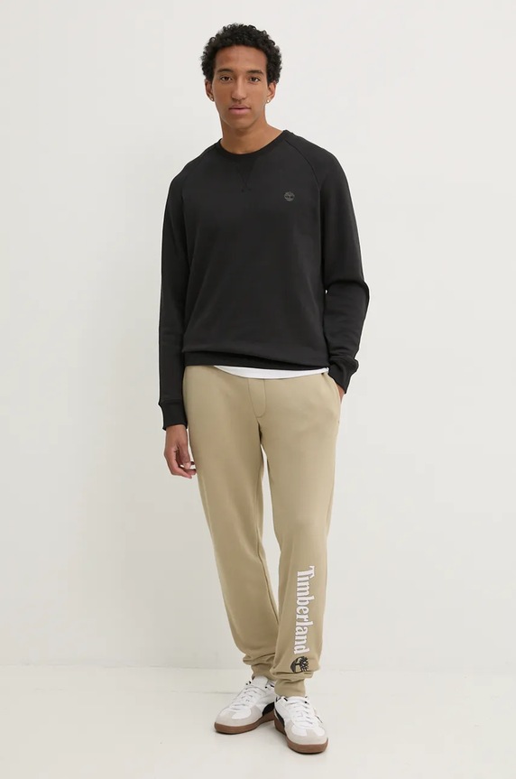 Timberland pantaloni della tuta TB0A5YFBDH41 beige AW24