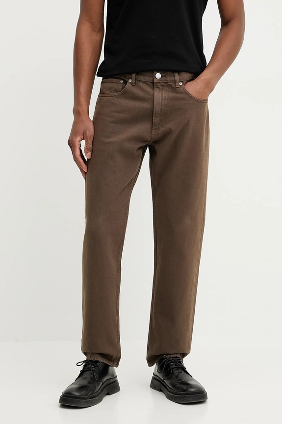 Theory jeansy brązowy O0774213