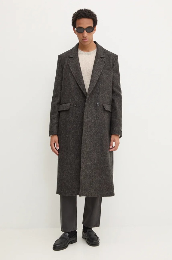 Theory jeansy O0774213 szary SS25