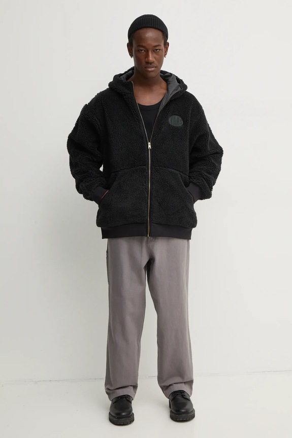 Βαμβακερό παντελόνι Zoo York 60010001 γκρί AW24