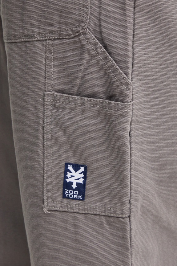Βαμβακερό παντελόνι Zoo York γκρί 60010001