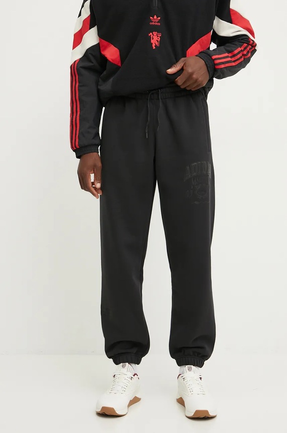 Donji dio trenirke adidas Originals pletivo crna IZ2565