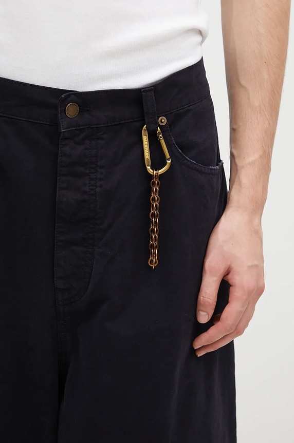 DARKPARK pantaloni de bumbac Ray bleumarin MTR11.FAP05.0058