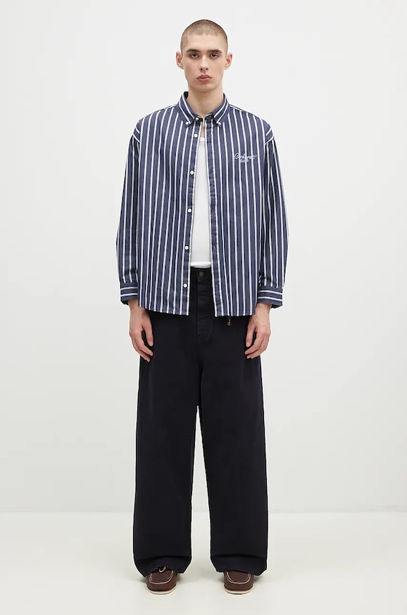 DARKPARK pantaloni de bumbac Ray MTR11.FAP05.0058 bleumarin