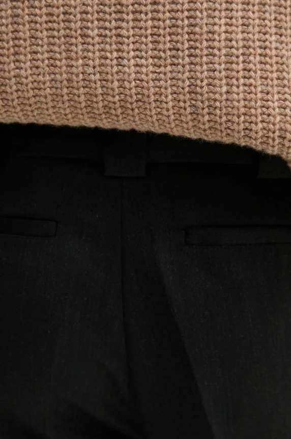 Won Hundred pantaloni din lana negru 3216.14221