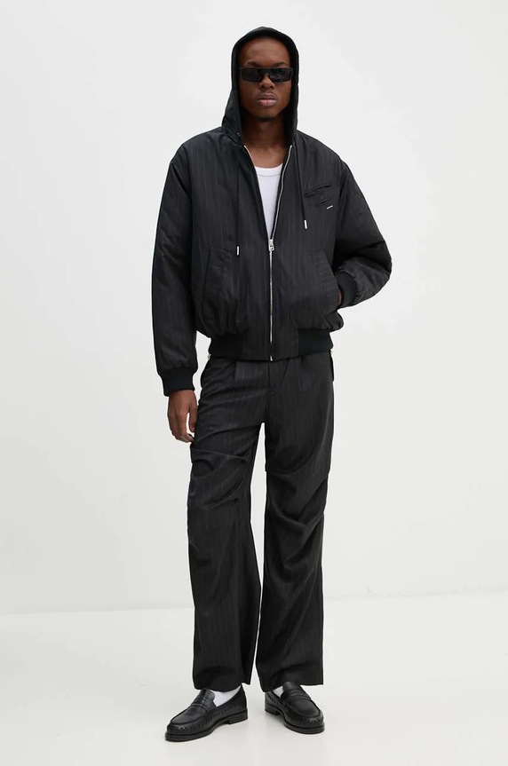 Vunene hlače BLUEMARBLE PA59.WO22B24 crna AW24