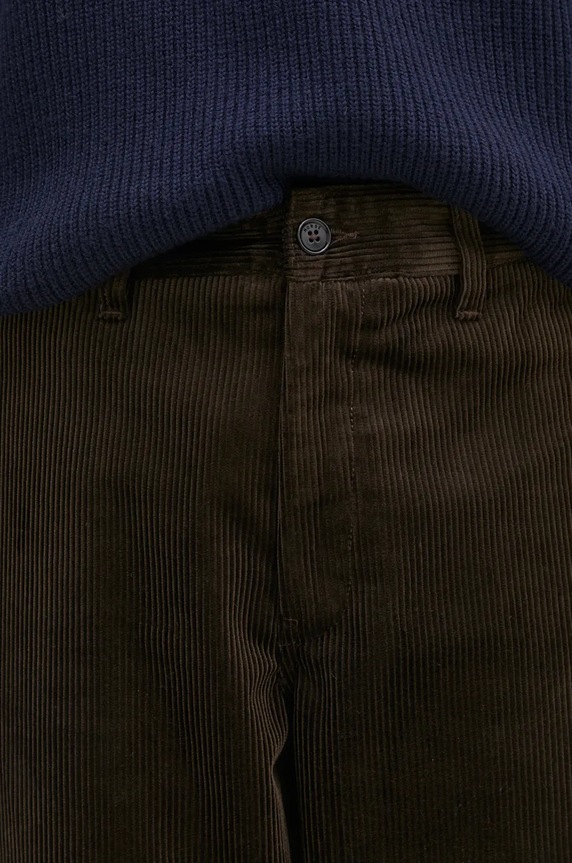 Norse Projects corduroy trousers Aros Regular Wide Wale Corduroy Chino brown N25.0407.2022