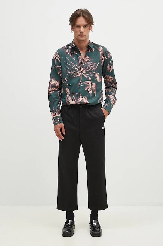 A Bathing Ape trousers One Point Relaxed Fit Chino 1K80152011 black