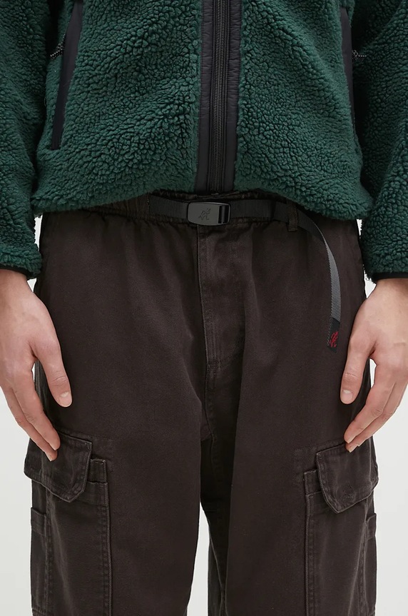 Gramicci cotton trousers Summit Cargo Pant brown G4FM.P008