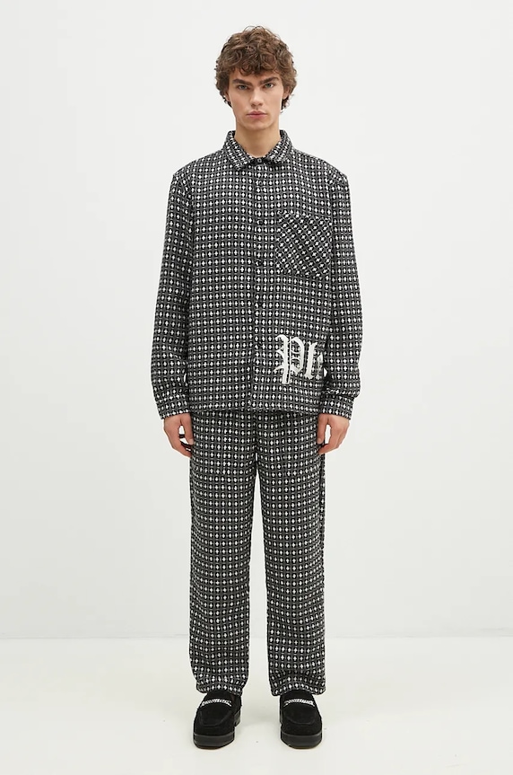 PLEASURES wool blend trousers Cross Easy Pants P24F035