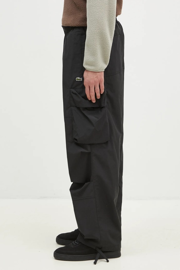 Lacoste trousers XH2930 black AW24