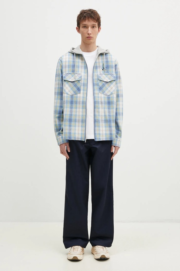 Champion pantaloni Straight Hem Pants 220715 blu navy