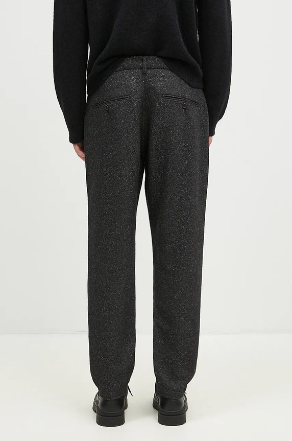 Clothing Universal Works wool blend trousers 31153.BLACK black