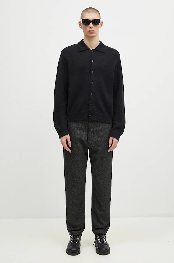 Universal Works wool blend trousers 31153.BLACK black