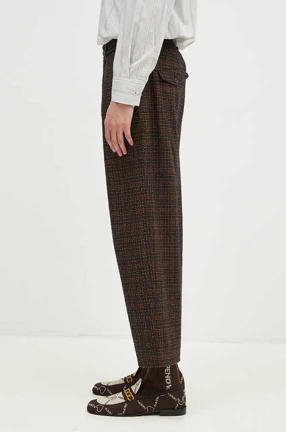 Universal Works wool blend trousers 31156.BLACK green AW24
