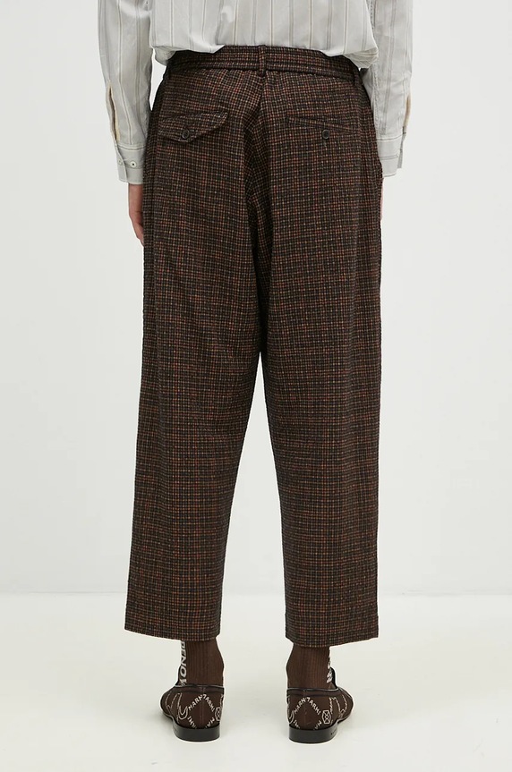 Clothing Universal Works wool blend trousers 31156.BLACK green