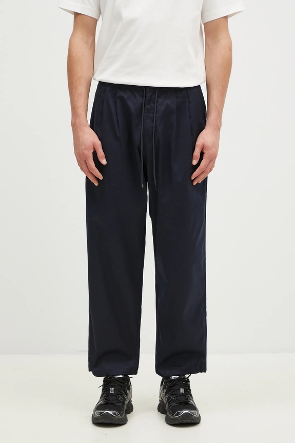 Hlače NEIGHBORHOOD Baggysilhouette Easy Pants chinos mornarsko plava 242AQNH.PTM01