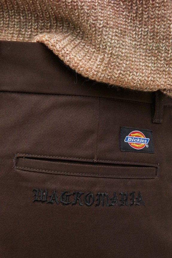 Kalhoty Wacko Maria Dickies hnědá 24FW.WMP.DC01