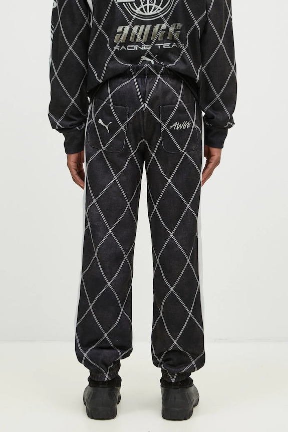 Donji dio trenirke Puma Puma x A$AP ROCKY Distressed Sweat Pant s uzorkom crna 631124