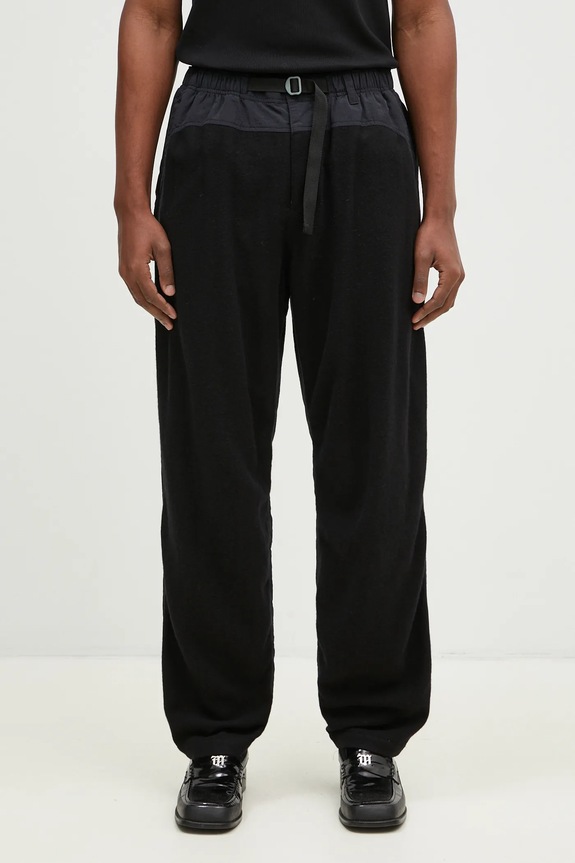 Undercover pantaloni in lana Pants dritto nero UC2D4516.1