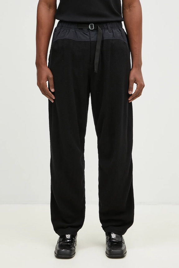 Undercover pantaloni in lana Pants dritto nero UC2D4516.1