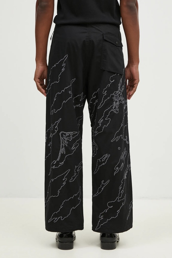 Ρούχα Βαμβακερό παντελόνι Maharishi Dpm: Sparse Bonsai Snopants 5340.BLACK μαύρο