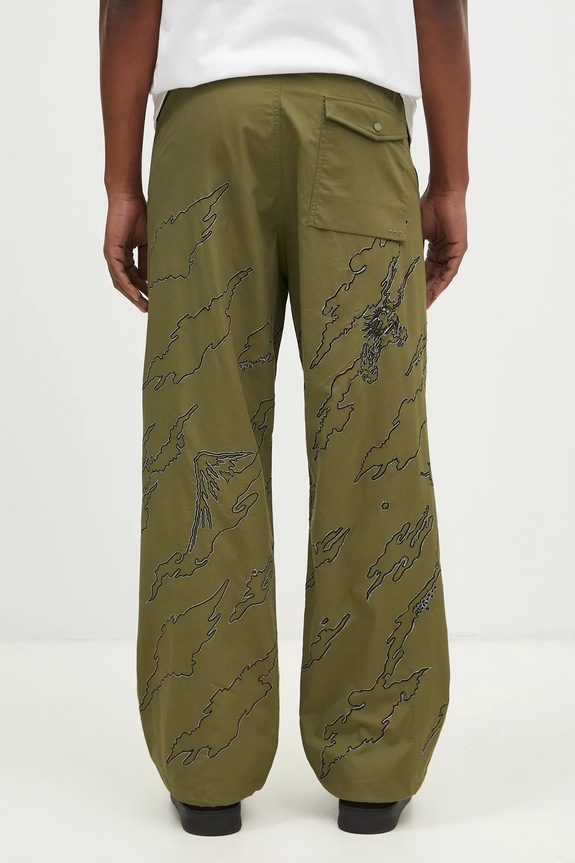 Oblečenie Bavlnené nohavice Maharishi Dpm: Sparse Bonsai Snopants 5340.OLIVE zelená