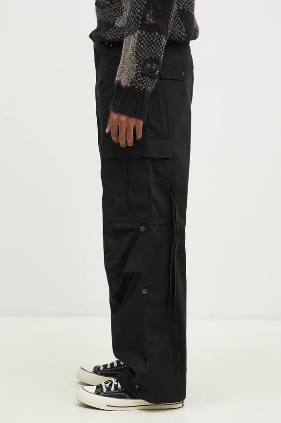 Maharishi cotton trousers Original Cargo Snopants Loose 5300.BLACK black AW24