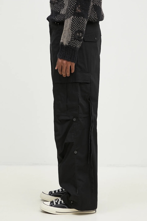 Maharishi cotton trousers Original Cargo Snopants Loose 5300.BLACK black AW24