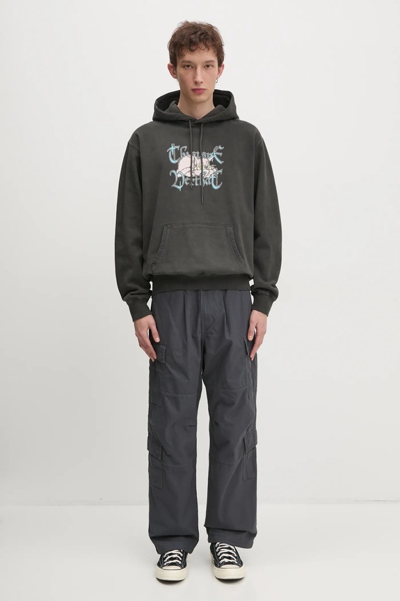 thisisneverthat pantaloni in cotone BDU Pant TN243WPARP02 grigio