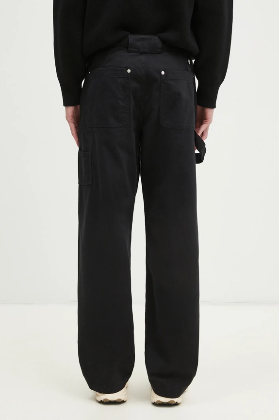 Oblečení Kalhoty Wood Wood Fed Herringbone Workwear Pants 30250468 černá