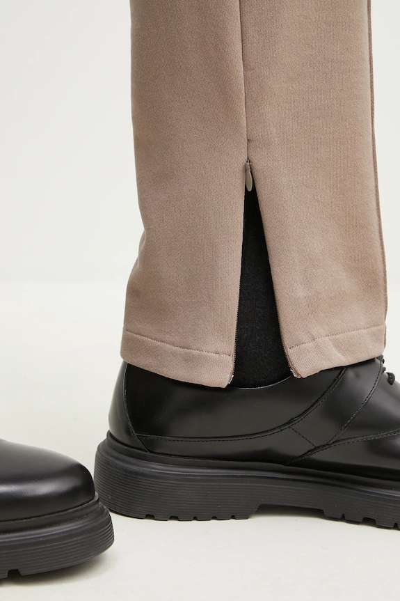 Bavlněné tepláky Filling Pieces Core Link hnědá 761600014070