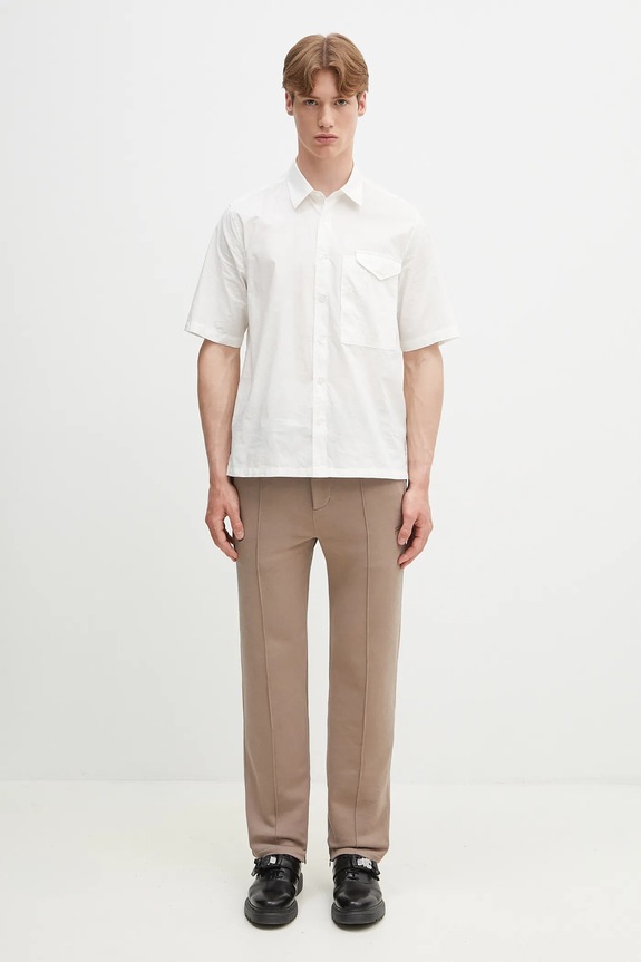 Bavlněné tepláky Filling Pieces Core Link 761600014070 hnědá