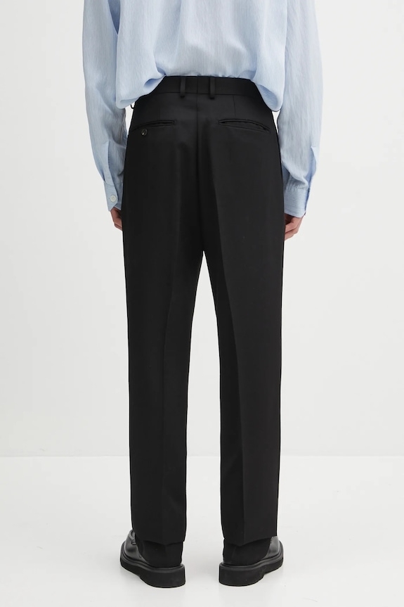 Одяг Вовняні штани Wacko Maria Pleated 24FW.WMP.TR02 чорний