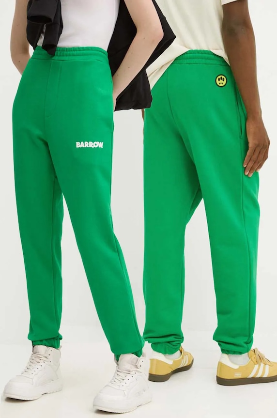 Barrow pantaloni de trening print verde F4BWUAFP135