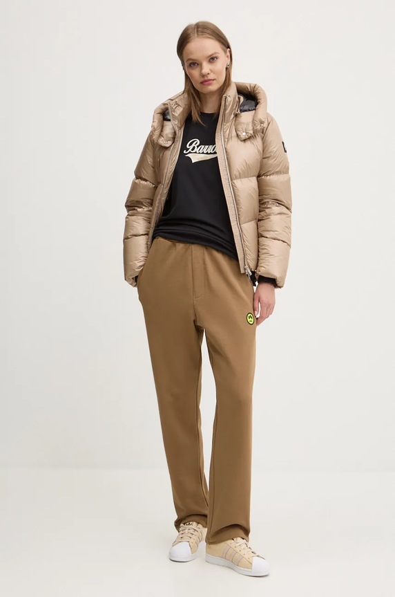 Odzież Barrow spodnie dresowe bawełniane F4BWUAFP140 brązowy