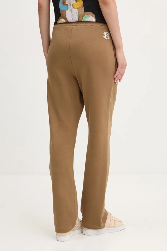 Barrow spodnie dresowe bawełniane F4BWUAFP140 brązowy