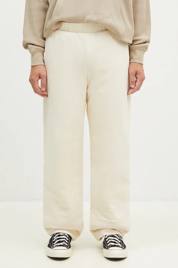 Бавовняні спортивні штани A.P.C. Jogging Cutback гладкий бежевий COHFL.M28091.AAD