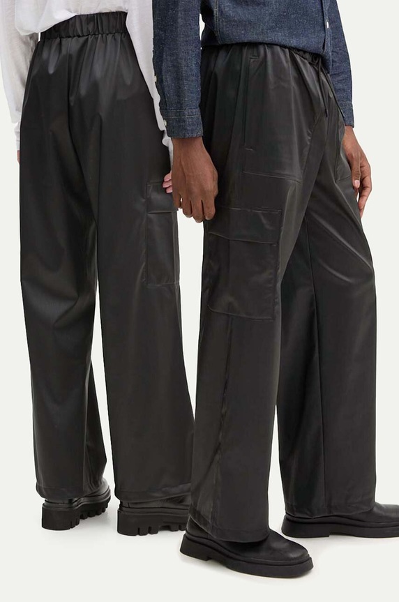 Rains spodnie Cargo Rain Pants Wide W3 tkanina czarny 18990.84
