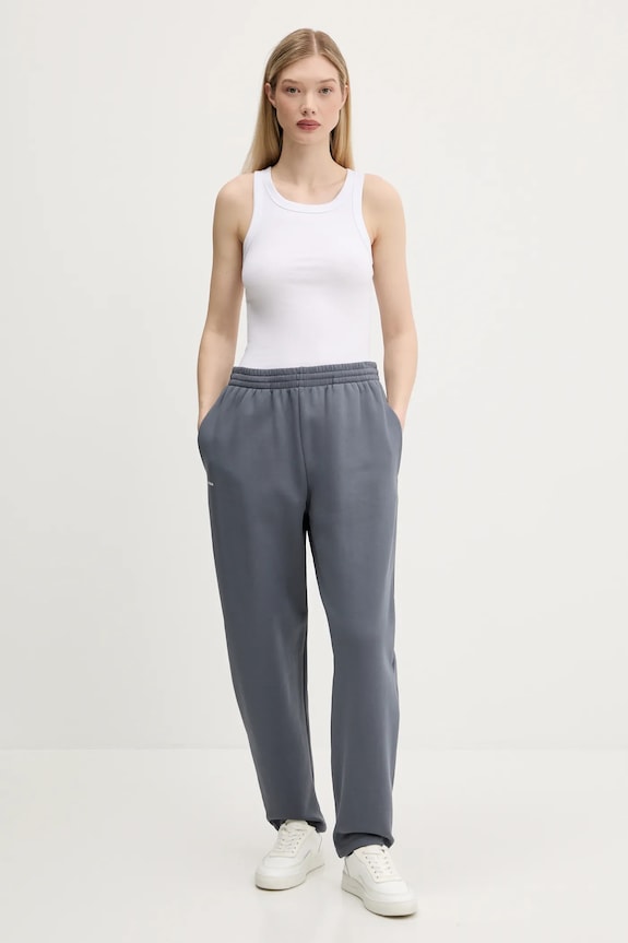Pangaia pantaloni de trening din bumbac gri 10001759