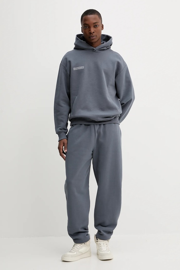 Pangaia pantaloni de trening din bumbac 10001759 gri