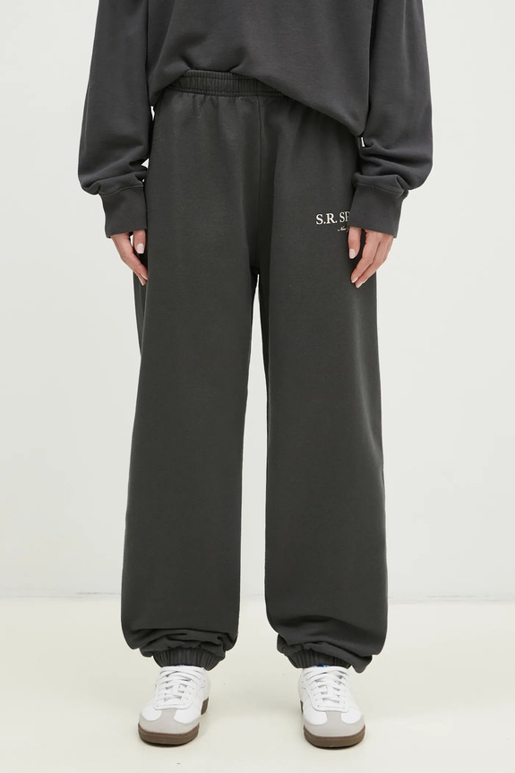 Sporty & Rich cotton joggers S.R. Sport PA036512304BA02 gray AW24