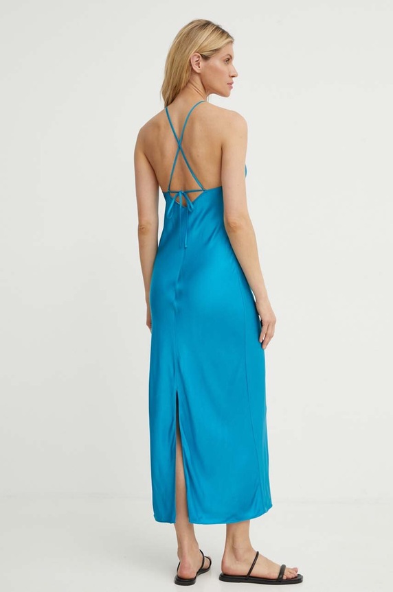 Šaty Samsoe Samsoe SANJA F24200144 modrá AW24