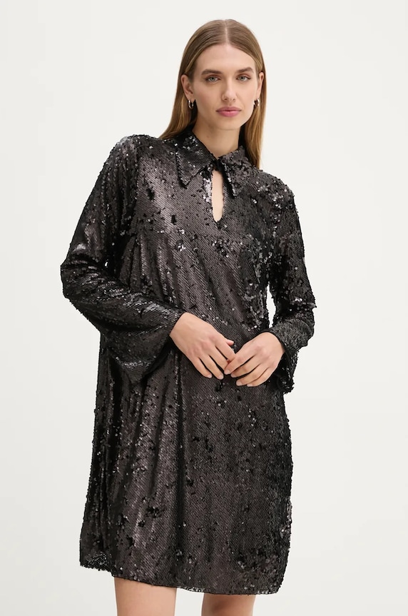 Šaty Bruuns Bazaar MoeaBBUriela dress BBW4191 čierna AW24
