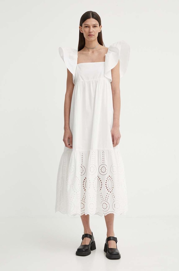 Résumé pamut ruha BeniseRS Dress rövid fehér 122051192