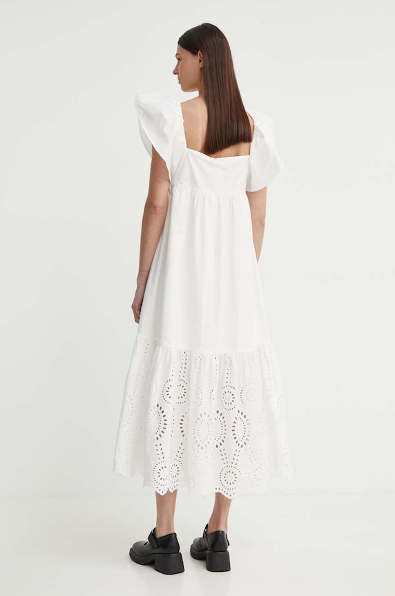 Résumé pamut ruha BeniseRS Dress 122051192 fehér AW24