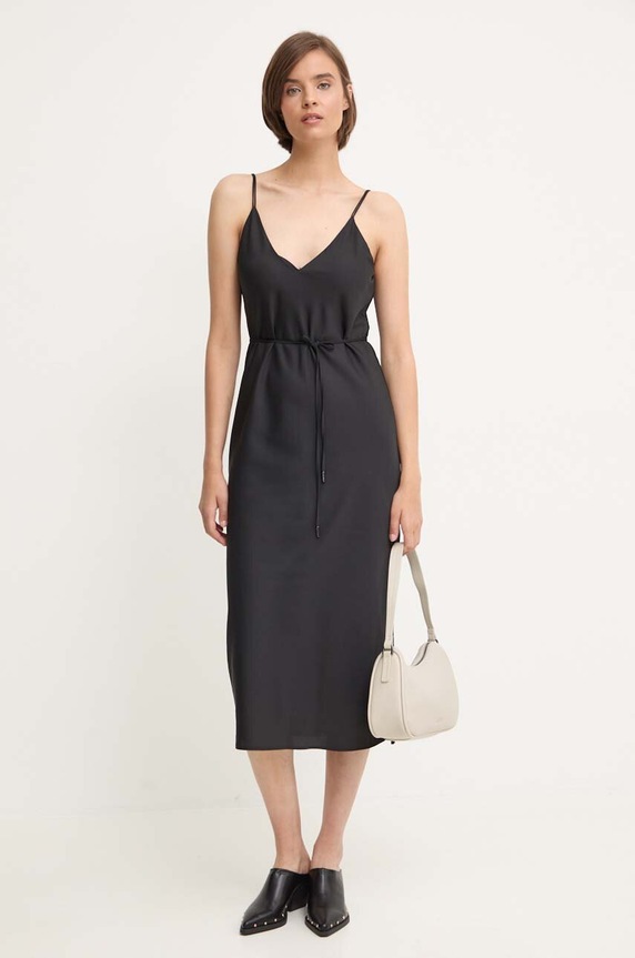 Šaty Calvin Klein K20K207566 čierna AW24