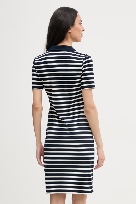 Oblečenie Tommy Hilfiger šaty bavlnené s elastanom WW0WW42567 tmavomodrá